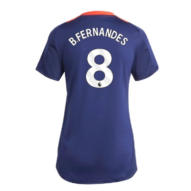 2024-2025 Man Utd Training Jersey (Night Indigo) - Womens (B.Fernandes 8) — Buy Now