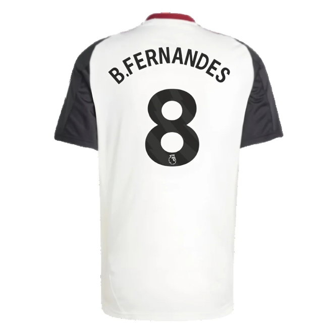 2024-2025 Man Utd Training Jersey (Off White) (B.Fernandes 8) — Shop Now