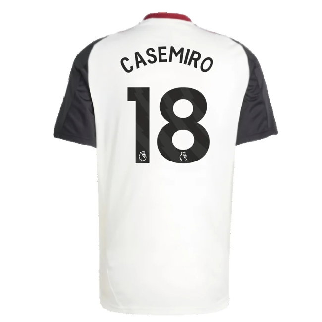 2024-2025 Man Utd Training Jersey (Off White) (Casemiro 18) — Buy Now