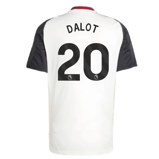2024-2025 Man Utd Training Jersey (Off White) (Dalot 20) — Buy Now