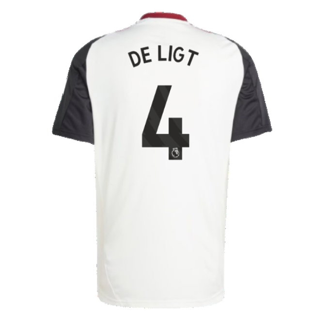 2024-2025 Man Utd Training Jersey (Off White) (De Ligt 4) — Shop Online