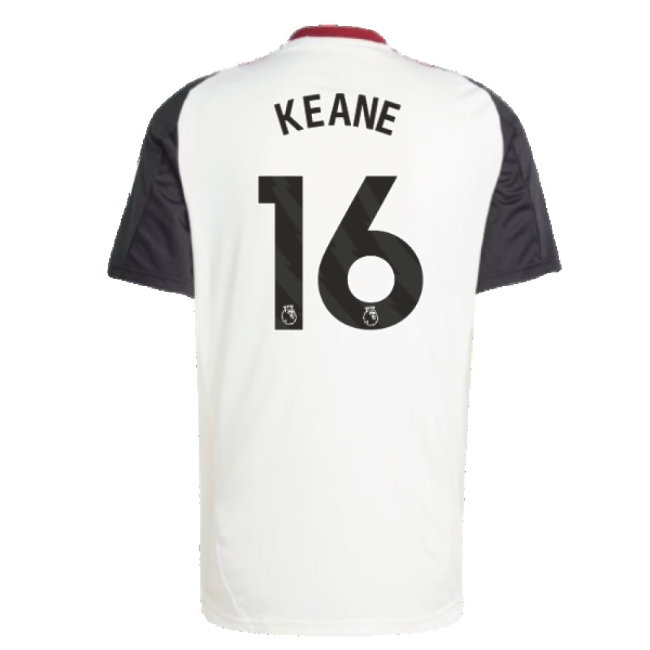 2024-2025 Man Utd Training Jersey (Off White) (Keane 16) — Buy Online