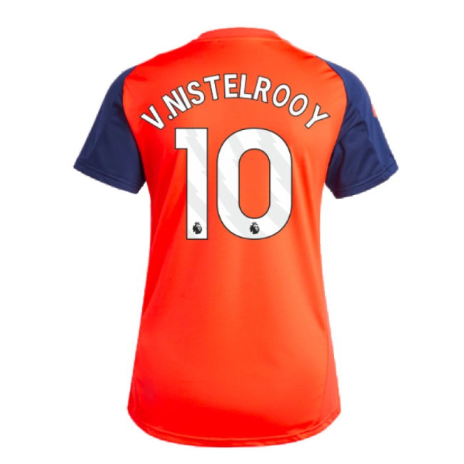 2024-2025 Man Utd Training Jersey (Red) - Womens (V.Nistelrooy 10) — Buy Online