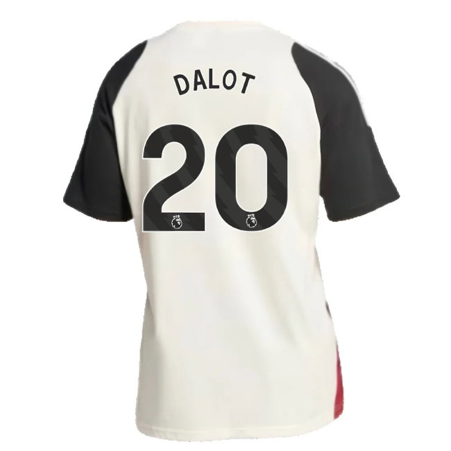 2024-2025 Man Utd Training Tee (Off White) (Dalot 20) — Shop Online