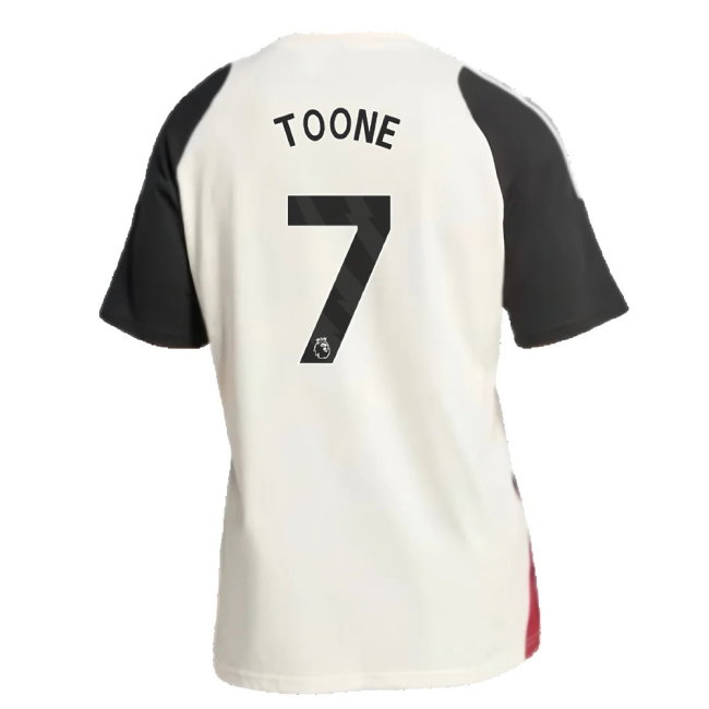 2024-2025 Man Utd Training Tee (Off White) (Toone 7) — Shop Now