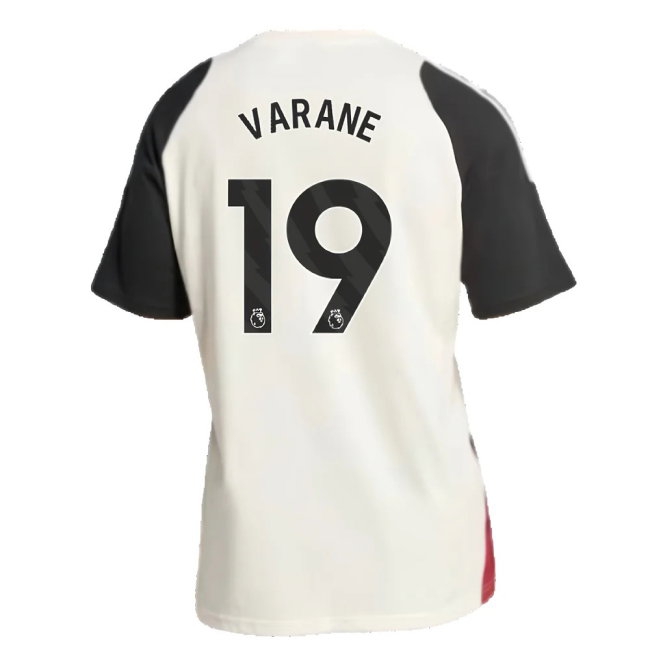 2024-2025 Man Utd Training Tee (Off White) (Varane 19) — Buy Now