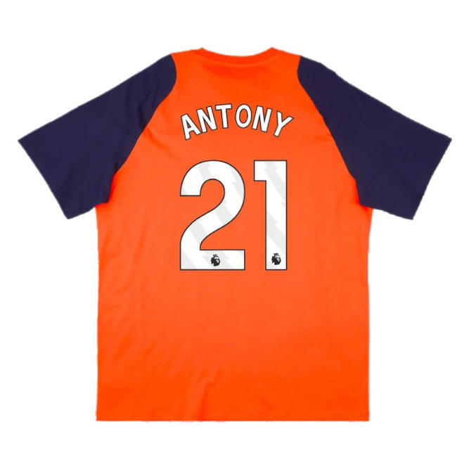 2024-2025 Man Utd Training Tee (Red) (Antony 21) — Shop Now