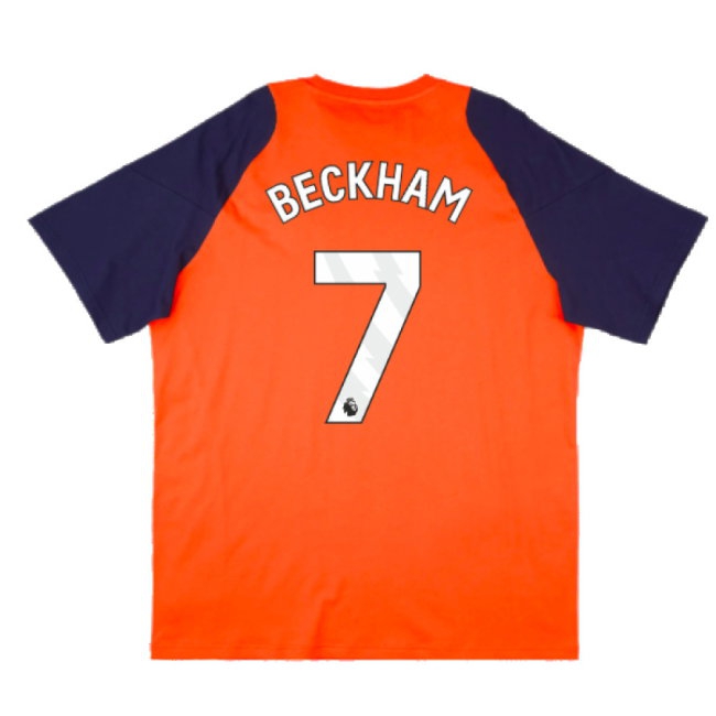 2024-2025 Man Utd Training Tee (Red) (Beckham 7) — Shop Online