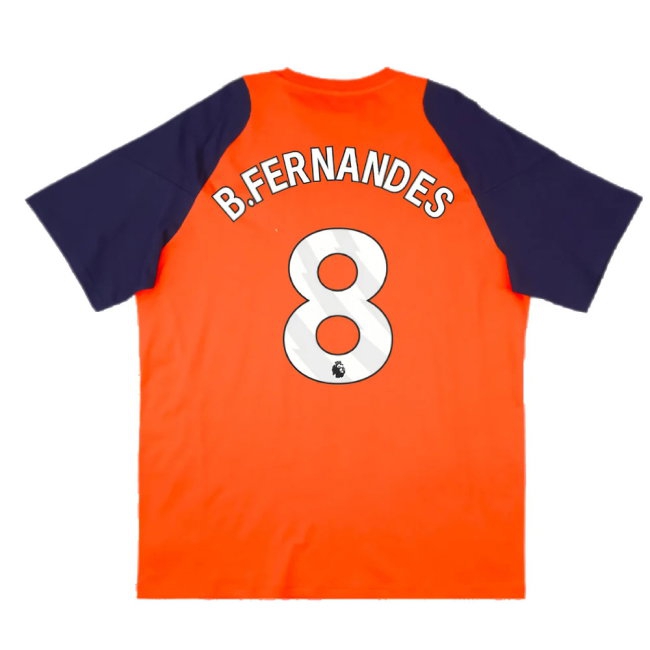 2024-2025 Man Utd Training Tee (Red) (B.Fernandes 8) — Buy Now