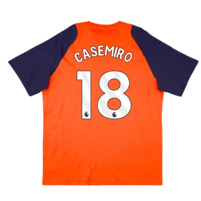 2024-2025 Man Utd Training Tee (Red) (Casemiro 18) — Shop Online