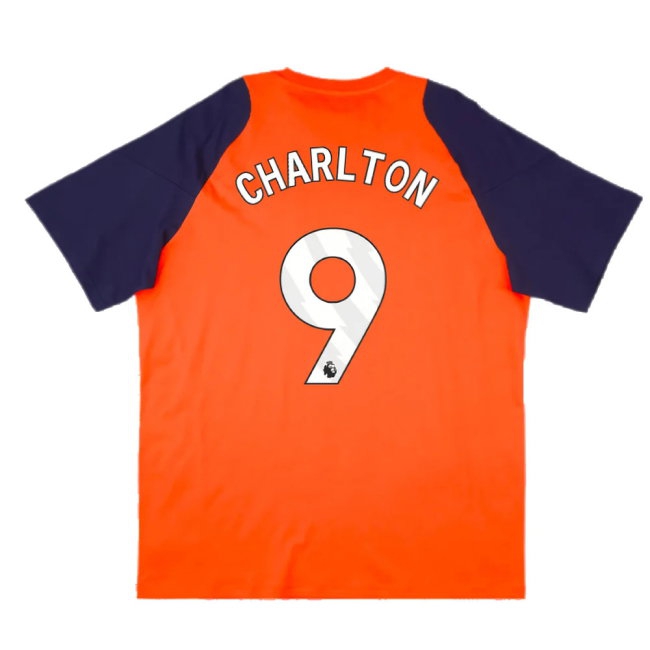 2024-2025 Man Utd Training Tee (Red) (Charlton 9) — Buy Online