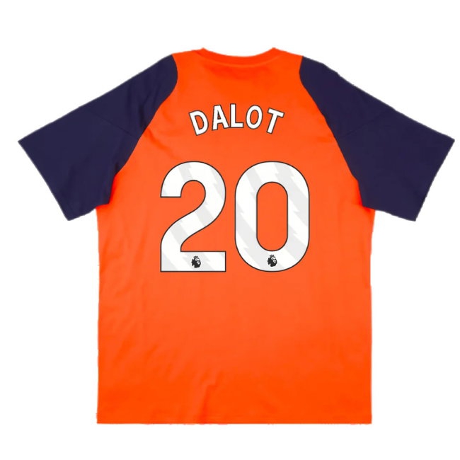 2024-2025 Man Utd Training Tee (Red) (Dalot 20) — Buy Now