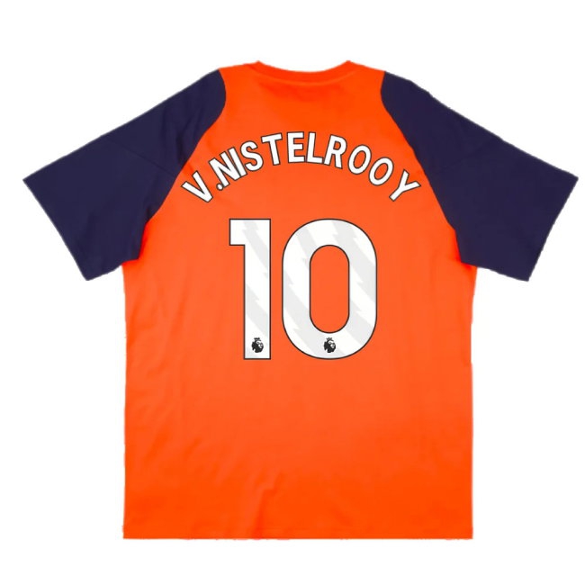 2024-2025 Man Utd Training Tee (Red) (V.Nistelrooy 10) — Shop Online