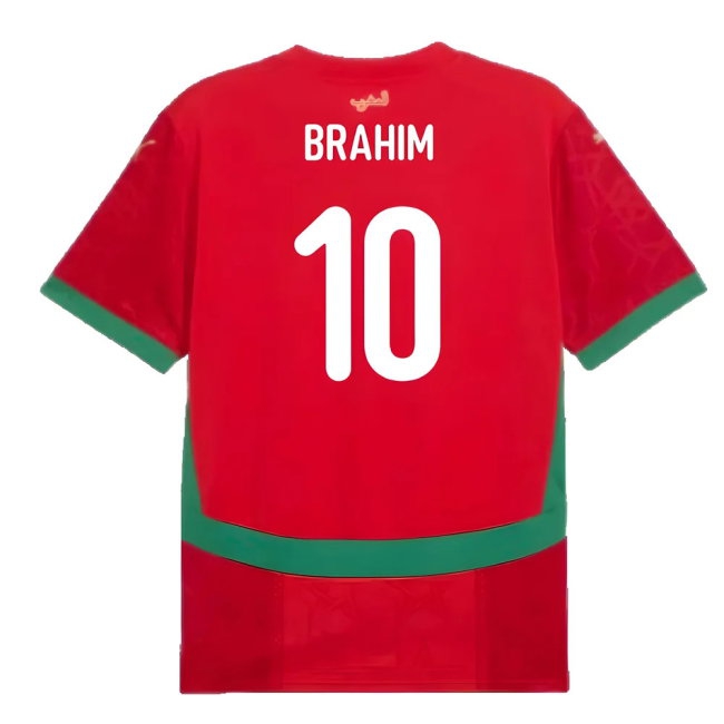 2024-2025 Morocco Home Shirt (Brahim 10) — Shop Online