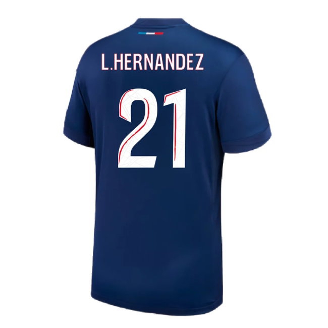 2024-2025 PSG Paris Saint Germain Home Shirt (Kids) (L.Hernandez 21) — Buy Now