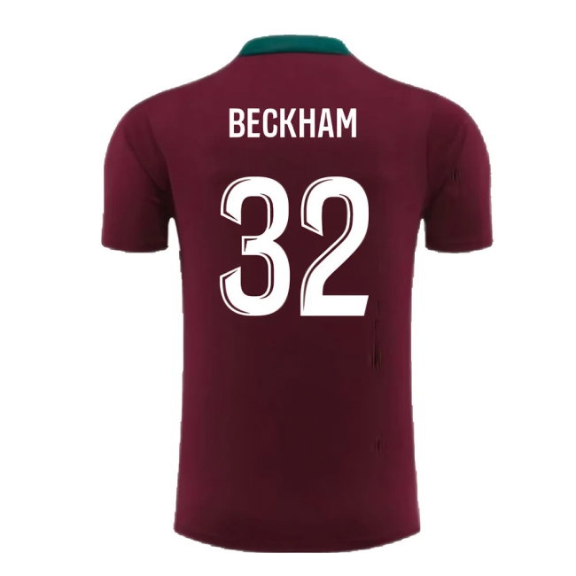 2024-2025 PSG Strike Dri-Fit Training Shirt (Bordeaux) - Kids (Beckham 32) — Shop Online
