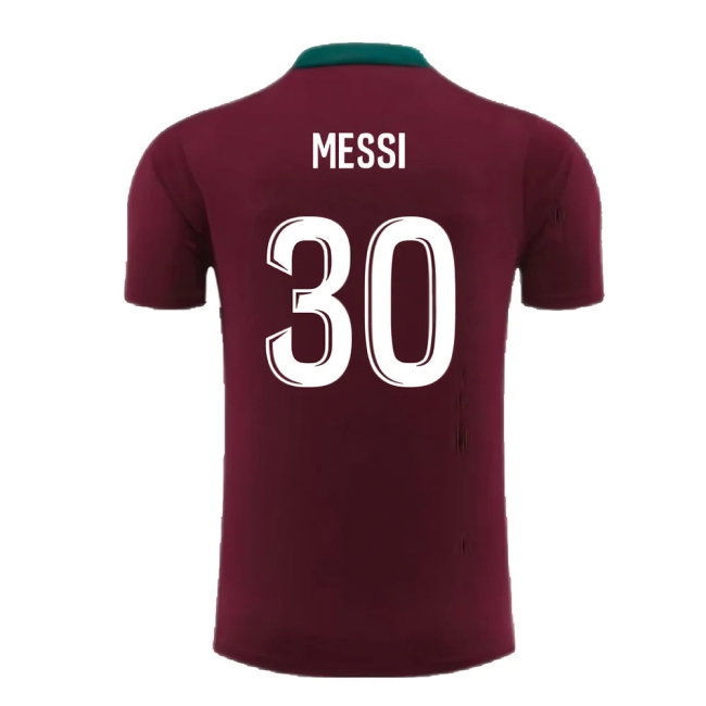 2024-2025 PSG Strike Dri-Fit Training Shirt (Bordeaux) - Kids (Messi 30) — Shop Online