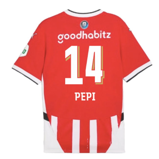 2024-2025 PSV Eindhoven Home Shirt (Pepi 14) — Buy Now