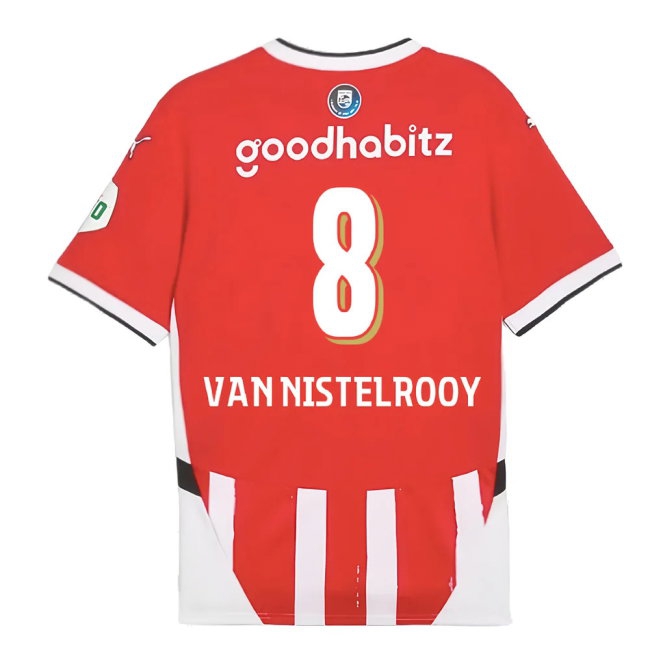 2024-2025 PSV Eindhoven Home Shirt (Van Nistelrooy 8) — Buy Online