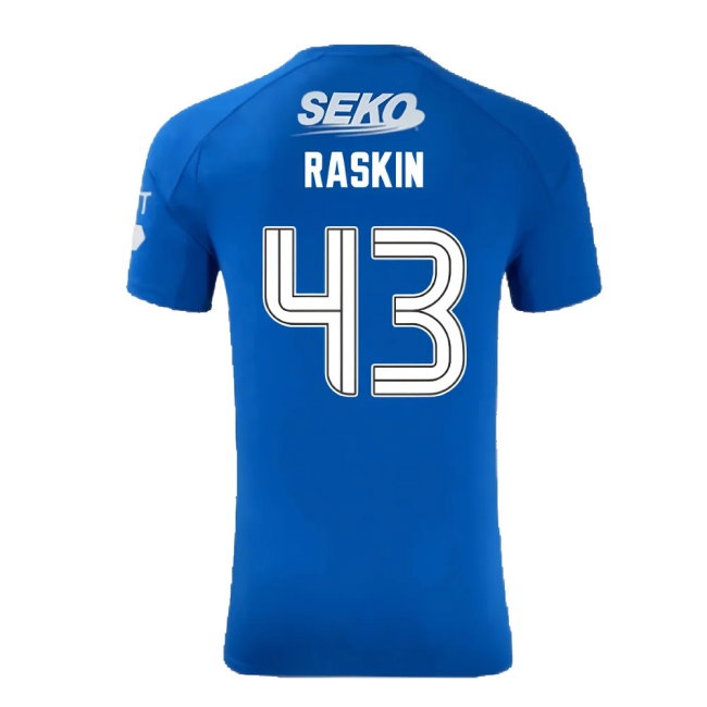 2024-2025 Rangers Player Version Pro Home Shirt (Raskin 43) — Buy Online
