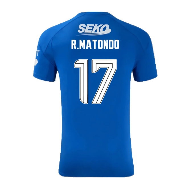 2024-2025 Rangers Player Version Pro Home Shirt (R.Matondo 17) — Buy Now