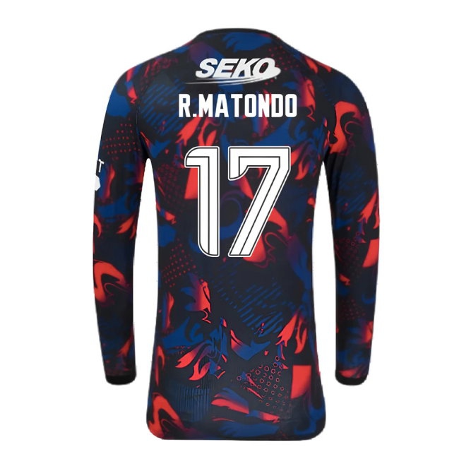 2024-2025 Rangers Long Sleeve Third Shirt (R.Matondo 17) — Shop Online