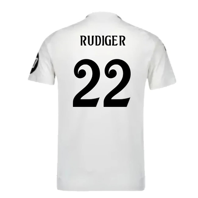 2024-2025 Real Madrid Player Version Home Shirt (Rudiger 22) — Buy Online