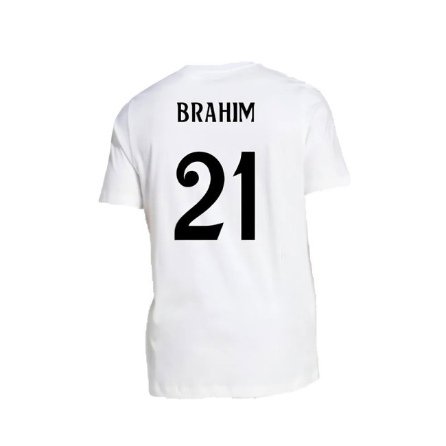 2024-2025 Real Madrid DNA Graphic Tee (White) (Brahim 21) — Buy Now