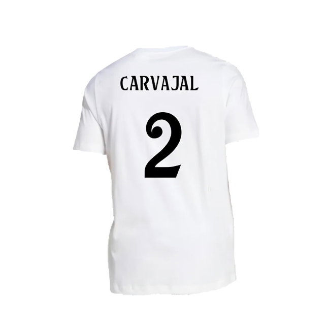 2024-2025 Real Madrid DNA Graphic Tee (White) (Carvajal 2) — Buy Now