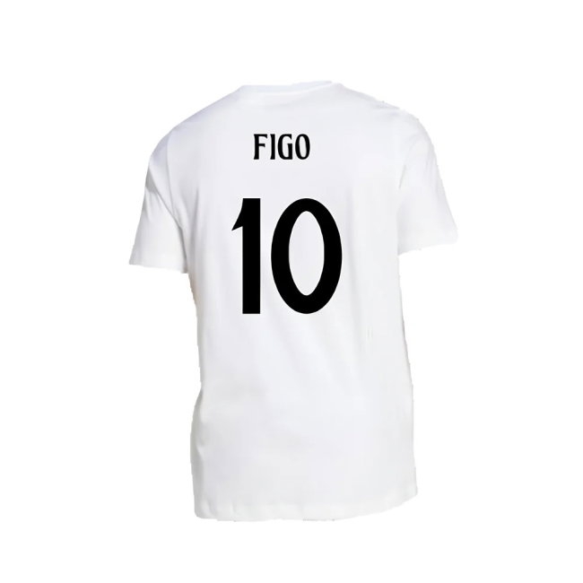 2024-2025 Real Madrid DNA Graphic Tee (White) (Figo 10) — Buy Online
