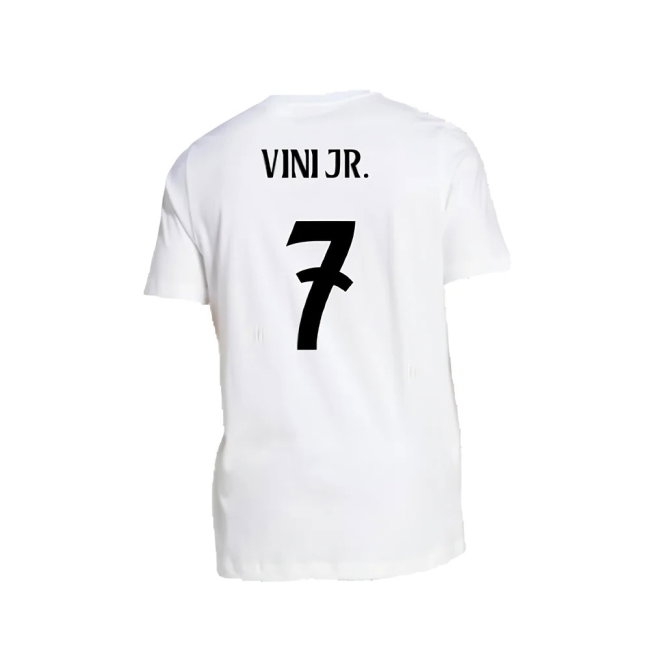2024-2025 Real Madrid DNA Graphic Tee (White) (Vini Jr. 7) — Buy Now