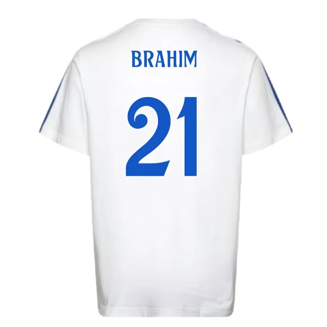 2024-2025 Real Madrid DNA Tee (White) (Brahim 21) — Buy Online