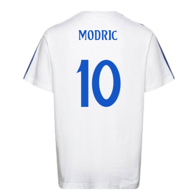 2024-2025 Real Madrid DNA Tee (White) (Modric 10) — Shop Now