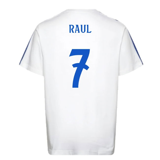 2024-2025 Real Madrid DNA Tee (White) (Raul 7) — Shop Online