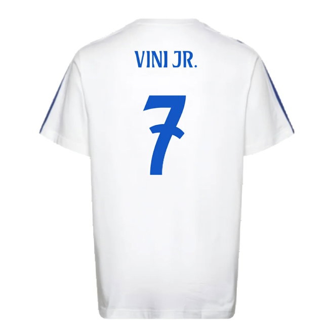 2024-2025 Real Madrid DNA Tee (White) (Vini Jr. 7) — Buy Online