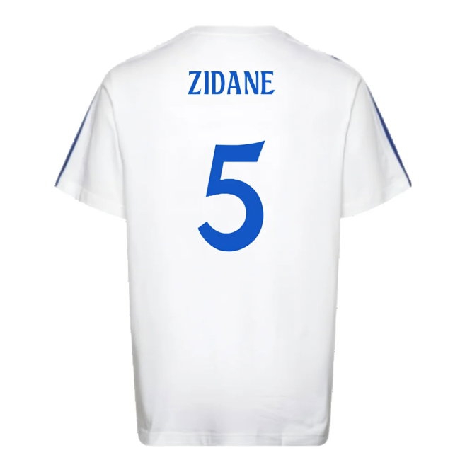 2024-2025 Real Madrid DNA Tee (White) (Zidane 5) — Shop Now