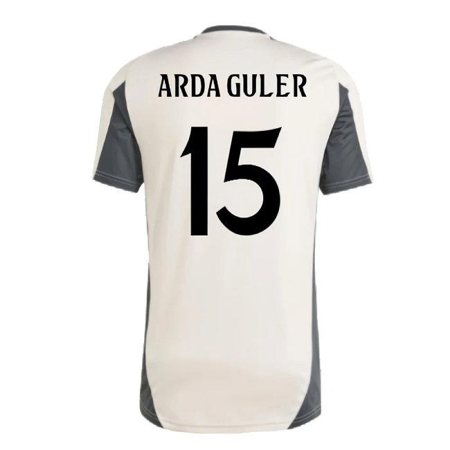 2024-2025 Real Madrid EU Training Jersey (Putty Mauve) (Arda Guler 15) — Shop Now