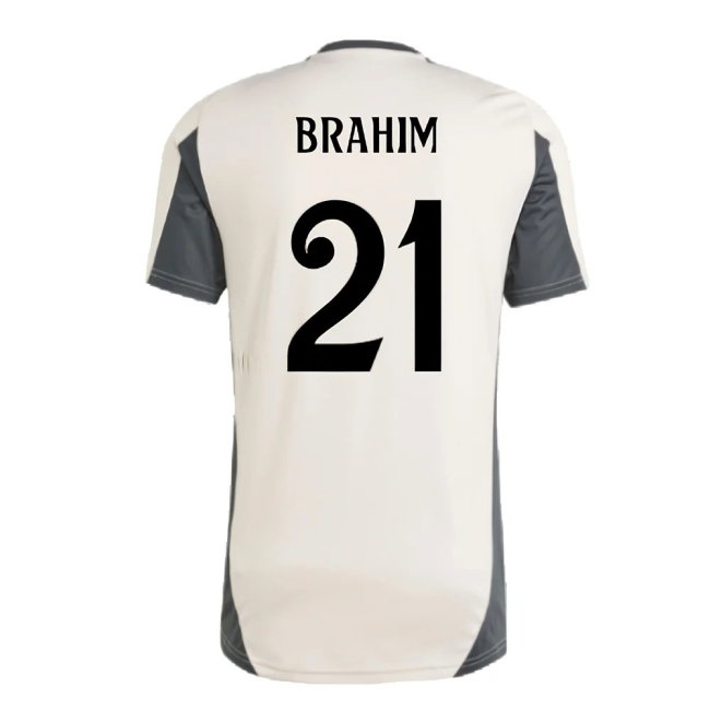 2024-2025 Real Madrid EU Training Jersey (Putty Mauve) (Brahim 21) — Buy Online