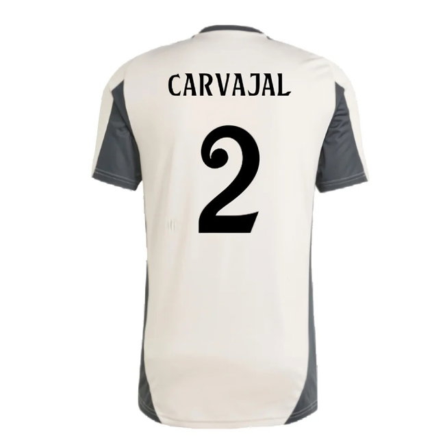 2024-2025 Real Madrid EU Training Jersey (Putty Mauve) (Carvajal 2) — Shop Online