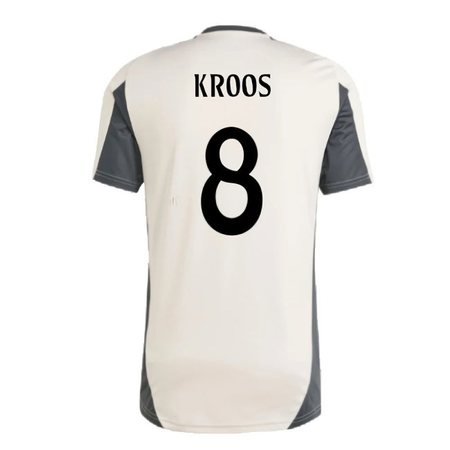2024-2025 Real Madrid EU Training Jersey (Putty Mauve) (Kroos 8) — Shop Online