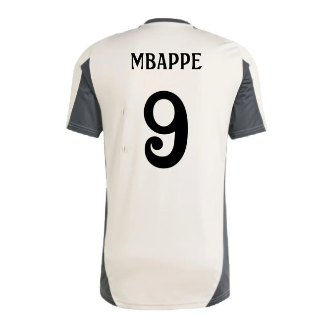 2024-2025 Real Madrid EU Training Jersey (Putty Mauve) (Mbappe 9) — Buy Online