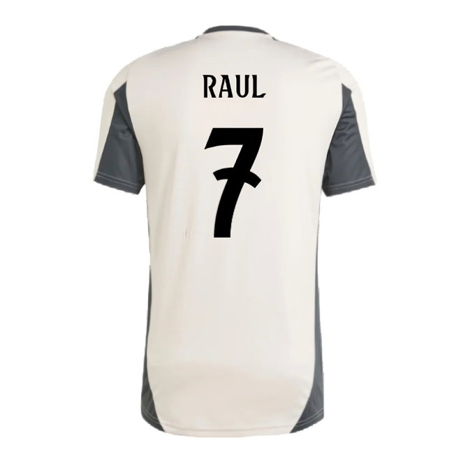 2024-2025 Real Madrid EU Training Jersey (Putty Mauve) (Raul 7) — Buy Online
