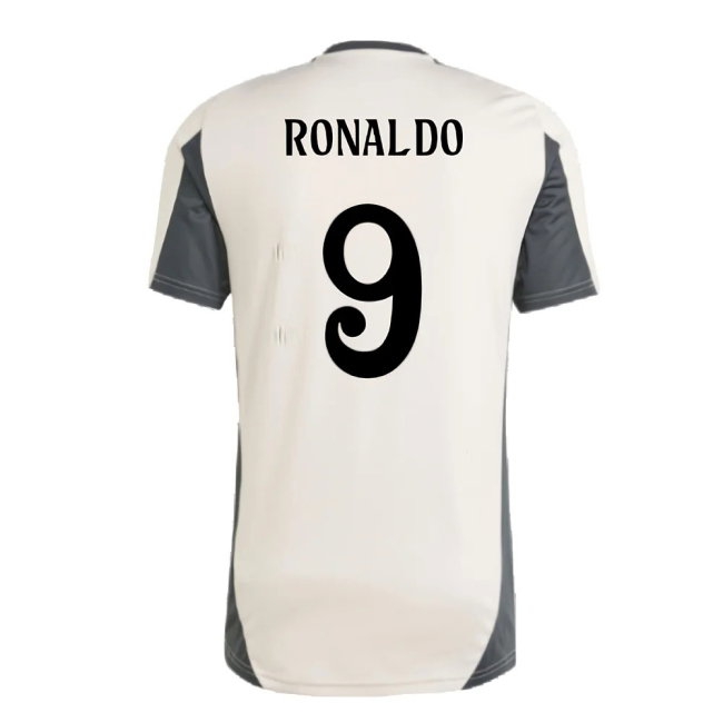 2024-2025 Real Madrid EU Training Jersey (Putty Mauve) (Ronaldo 9) — Shop Online