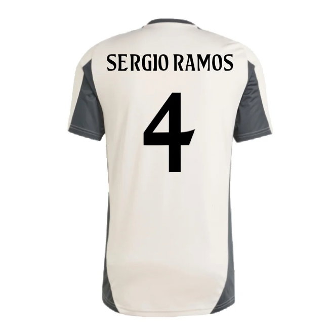 2024-2025 Real Madrid EU Training Jersey (Putty Mauve) (Sergio Ramos 4) — Buy Now