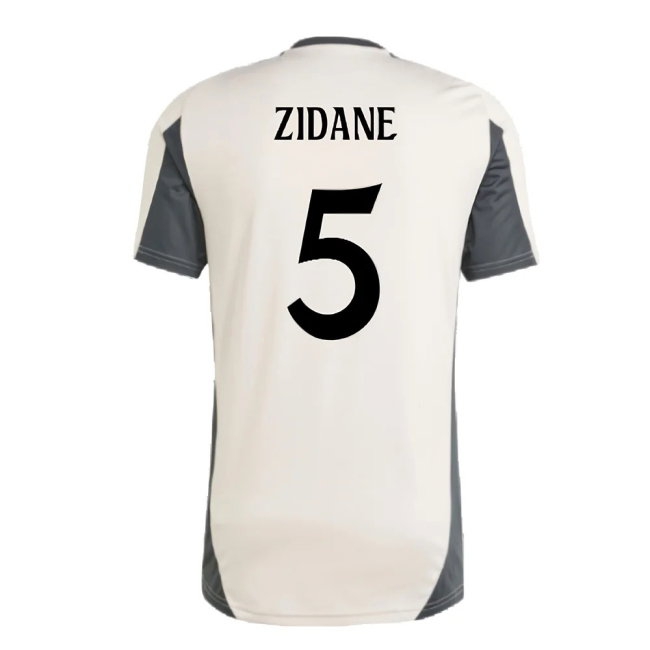 2024-2025 Real Madrid EU Training Jersey (Putty Mauve) (Zidane 5) — Shop Now