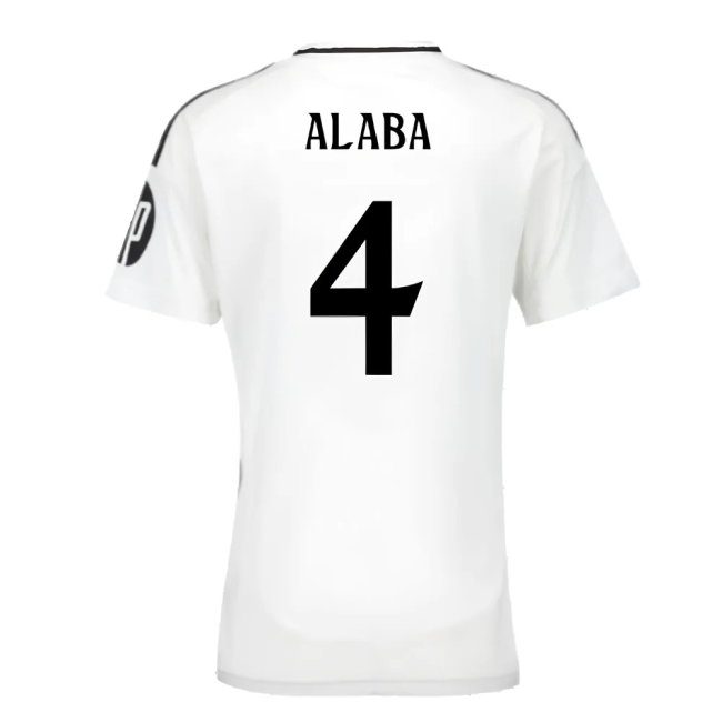 2024-2025 Real Madrid Home Shirt (Womens) (Alaba 4) — Shop Now