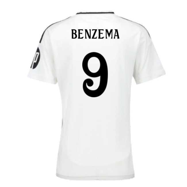 2024-2025 Real Madrid Home Shirt (Womens) (Benzema 9) — Buy Now