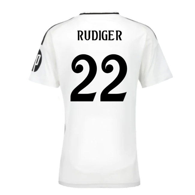 2024-2025 Real Madrid Home Shirt (Womens) (Rudiger 22) — Buy Online