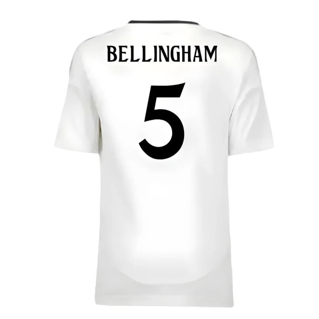 2024-2025 Real Madrid Home Youth Kit (Bellingham 5) — Shop Now