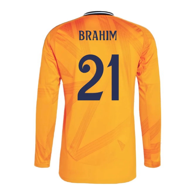2024-2025 Real Madrid Long Sleeve Away Shirt (Brahim 21) — Shop Online